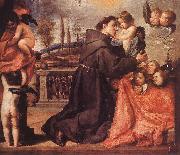 St Anthony of Padua with Christ Child af PEREDA, Antonio de